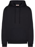 Valentino Garavani hoodie en coton à détail de clous - Noir