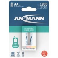 Ansmann 1312-0038 Oplaadbare AA batterij (penlite) NiMH 1600 mAh 1.2 V 2 stuk(s)