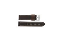 Horlogeband Fossil ME3115 Leder Bruin 22mm