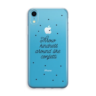 Confetti: iPhone XR Transparant Hoesje