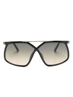 TOM FORD Eyewear lunettes de soleil Meryl à monture oversize - Noir