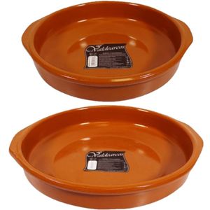 Set van 2x stuks tapas borden/ovenschalen Alicante met handvatten 32 en 26 cm