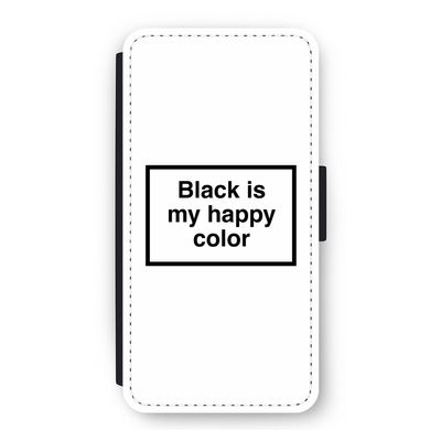 Black is my happy color: iPhone 12 Pro Flip Hoesje