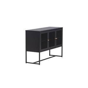 Fjôrd - Dressoir Zwart 120cm - Staal - Malla