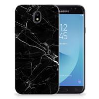 Samsung Galaxy J7 2017 | J7 Pro | TPU | Siliconen hoesje | Marmer Zwart - Origineel Cadeau Vader