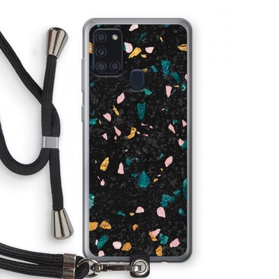 Terrazzo N°10: Samsung Galaxy A21s Transparant Hoesje met koord