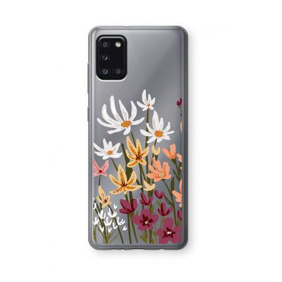 Painted wildflowers: Samsung Galaxy A31 Transparant Hoesje