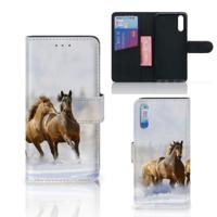 Huawei P20 | Telefoonhoesje | Met pasjeshouder | Paarden