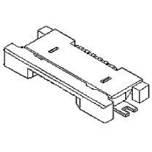 Molex 545480671 FFC/FPC-aansluiting Totaal aantal polen: 6 Rastermaat: 0.5 mm Inhoud: 1 stuk(s) Tape on Full reel