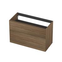 INK - Onderkast 2L A-sym Decor Tbv Grepen - 1000x450x650 Mm - Zuiver Eiken