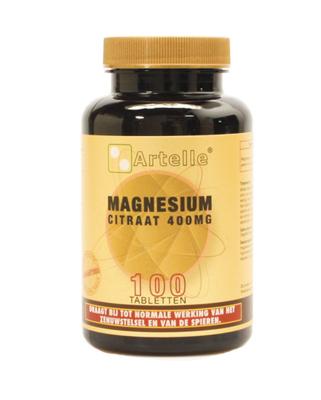 Artelle Magnesium Citraat 400mg 100Tabletten Artelle Magnesium Citraat 400mg 100Tabletten