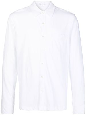 James Perse chemise en maille à manches longues - Blanc