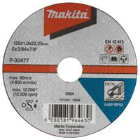 Makita Accessoires Doorslijpsch. 125x2,5mm metaal | 1 stuk - A-85313
