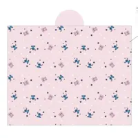 Stitch fleece plaid met capuchon 120 x 150 cm - polyester