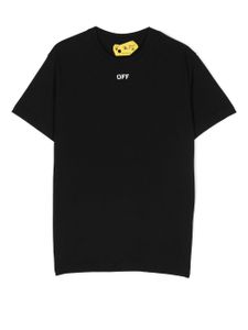 Off-White Kids t-shirt à logo imprimé - Noir