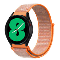 Sport Loop nylon bandje - Oranje - Samsung Galaxy Watch 4 - 40mm / 44mm