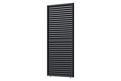 Louvre scherm verstelbaar 130 cm. - horizontaal - antraciet
