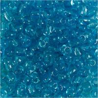 Creativ Company Rocailles, d 4 mm, afm 6/0, gatgrootte 0,9-1,2 mm, helder turquoise, 25 gr/ 1 doos Creativ Company Rocailles, d 4 mm, afm 6/0, gatgrootte 0,9-1,2 mm, helder turquoise, 25 gr/ 1 doos