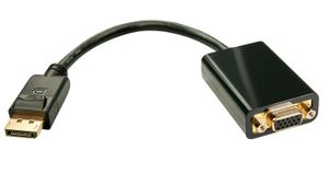 Lindy 41006 video kabel adapter 0,15 m DisplayPort VGA Zwart