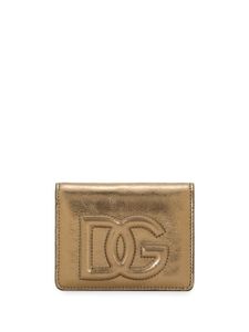 Dolce & Gabbana portefeuille en cuir à plaque logo DG