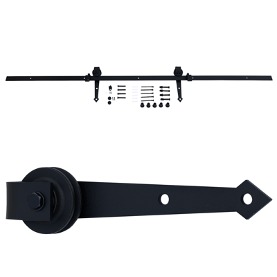 Waelbers Hangrolset punt met rail in 1 lengte (2000mm) - 1 Stuk(s) - 414817.75