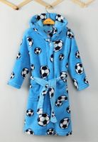 Kinderbadjassen met print-Voetbal-134/140 Kinderbadjassen met print-Voetbal-134/140