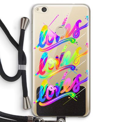 Loves: Huawei Ascend P8 Lite (2017) Transparant Hoesje met koord