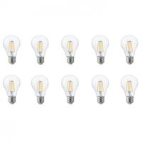 LED Filament Lampen 10-Pack - E27 - 6W - Natuurlijk Wit 4200K