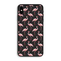 Flamingoprint groen: iPhone XS Max Biologisch afbreekbaar hoesje