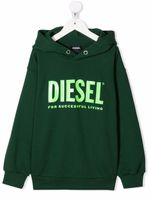 Diesel Kids hoodie à logo imprimé - Vert
