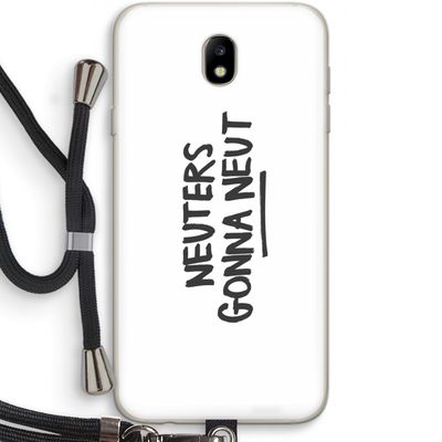 Neuters: Samsung Galaxy J7 (2017) Transparant Hoesje met koord
