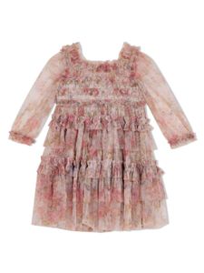 NEEDLE & THREAD KIDS robe Floral Wreath - Rose