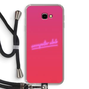 Vice Glow: Samsung Galaxy J4 Plus Transparant Hoesje met koord