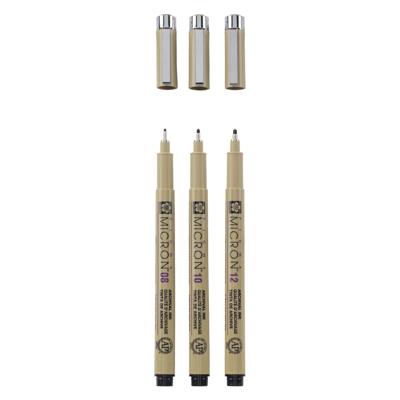 Sakura pigma micron etui 3 fineliners zwart 08-10-12 breed