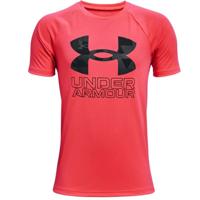 Kinder-T-Shirt met Korte Mouwen Under Armour Tech Hybrid Rood Maat S