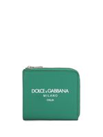 Dolce & Gabbana portefeuille en cuir à logo imprimé - Vert - thumbnail