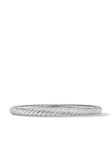 David Yurman bracelet Sculpted Cable en or 18ct - Argent