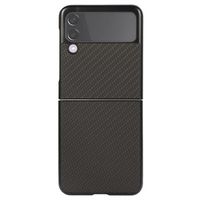 Samsung Galaxy Z Flip3 5G Slim Cover - Koolstofvezel - Zwart