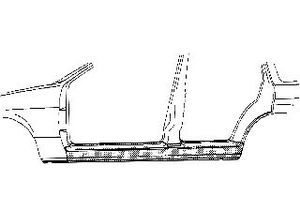 PLAATWERKDEEL Dorpel R 4-deurs 1620104