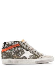 Golden Goose baskets montantes Mid Star - Vert