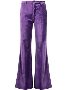 Forte Forte pantalon en velours à coupe évasée - Violet