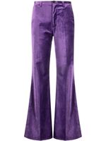 Forte Forte pantalon en velours à coupe évasée - Violet - thumbnail