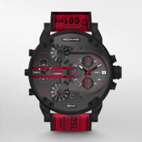 Horlogeband Diesel DZ7438 Nylon/perlon Rood 28mm