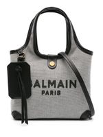 Balmain mini sac à main en toile à motif B-Army - Noir - thumbnail