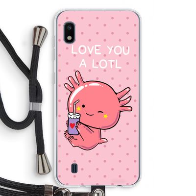 Love You A Lotl: Samsung Galaxy A10 Transparant Hoesje met koord