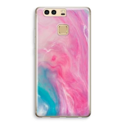 Roze explosie: Huawei P9 Transparant Hoesje