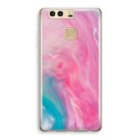 Roze explosie: Huawei P9 Transparant Hoesje