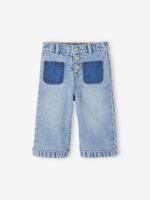 Wijde jeans babymeisje stone