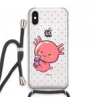 Love You A Lotl: iPhone XS Max Transparant Hoesje met koord