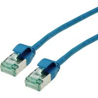 roline recycled material RJ45 (cross) Netwerkkabel Aansluitkabel CAT 6A U/FTP 1.5 m Blauw